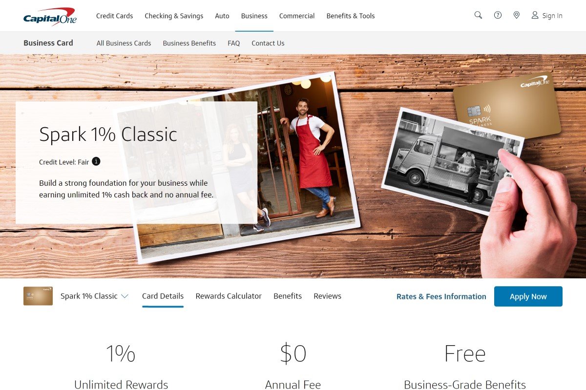 Capital One Spark 1 Classic Credit Card Launch An Online Biz You Capital One Spark 1 Classic Credit Card Launch An Online Biz You