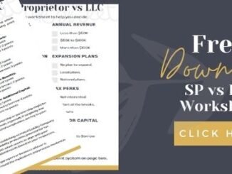 Sole Proprietor vs LLC Worksheet Free Download